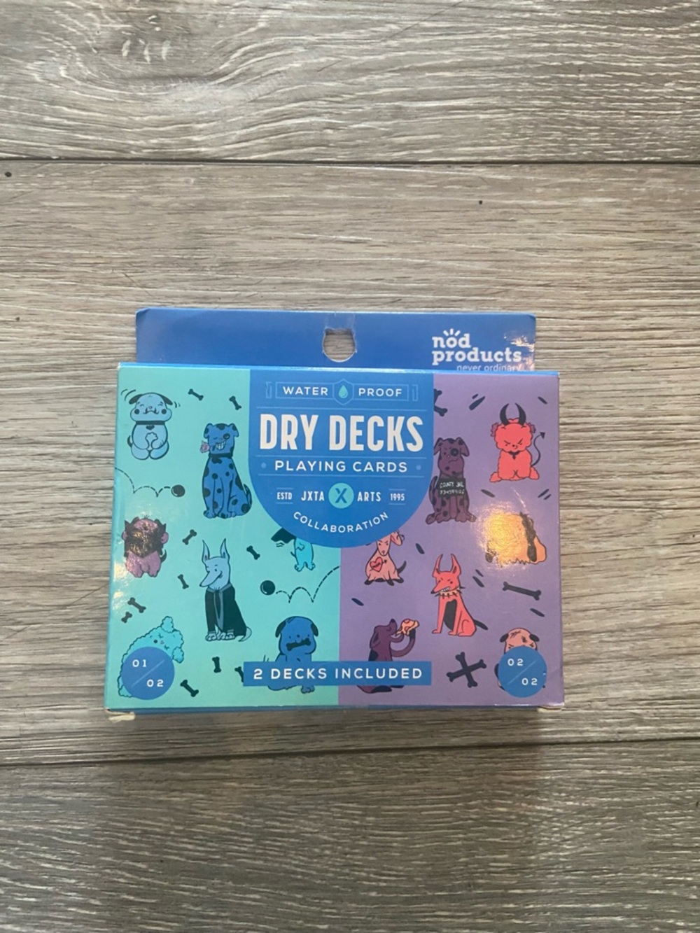 Dry Decks Waterproof Playing Cards - Turquoise & Lavender